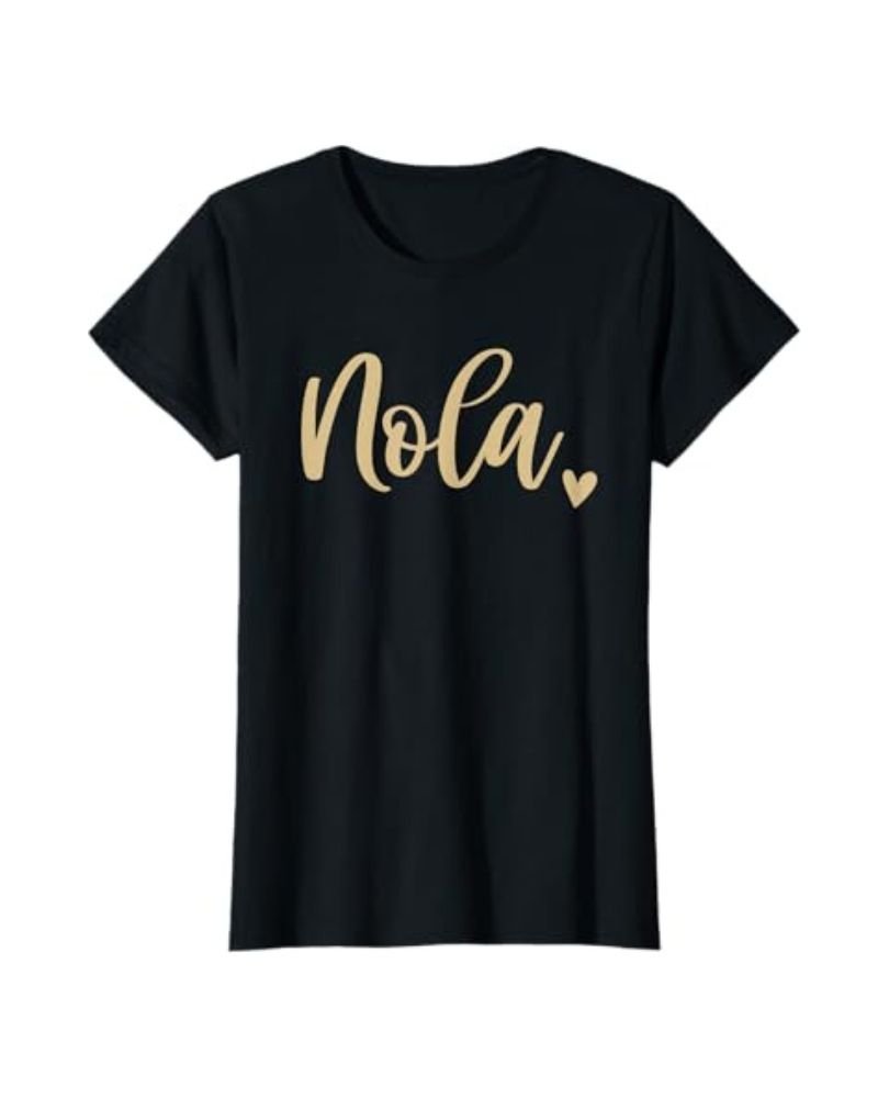 Nola Heart Shirt in Black