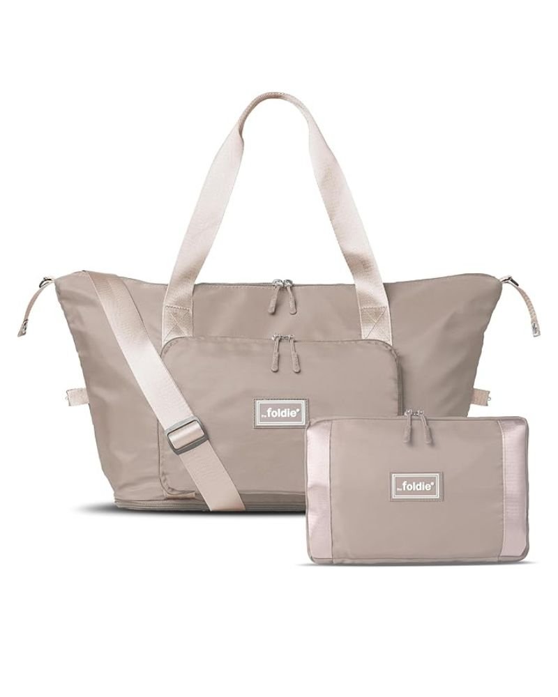 The Foldie Travel Bag in Beige
