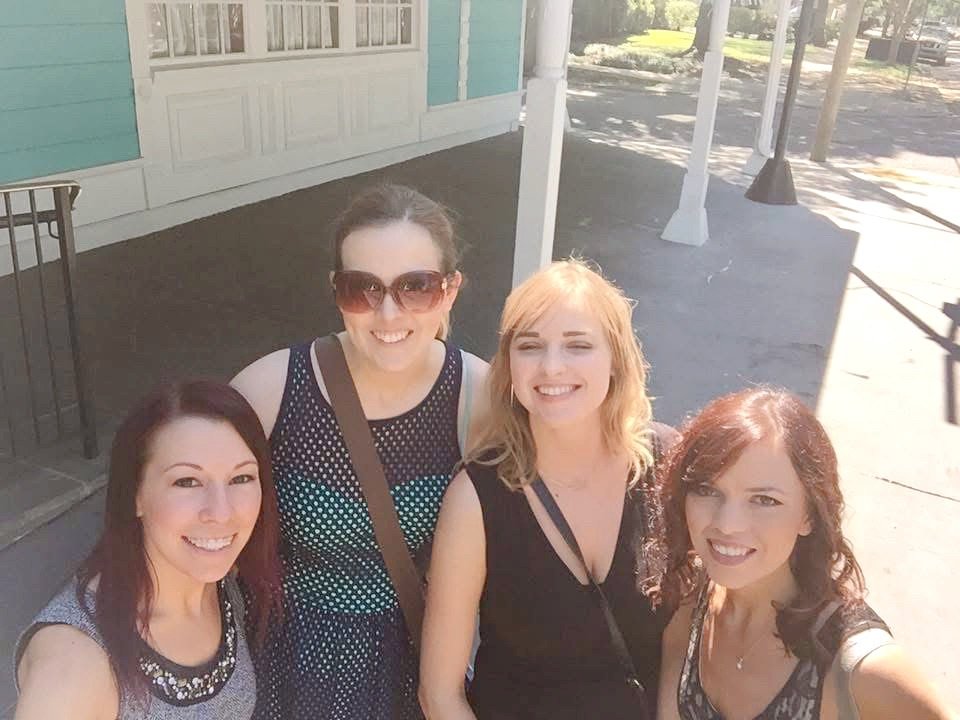 Four ladies dressed for lunch at Commander's Palace in New Orleans